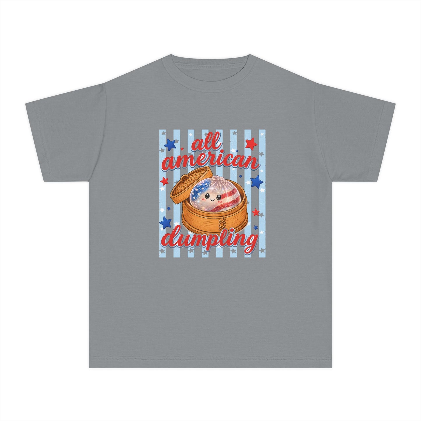 Youth Tee — "All American Dumpling" Patriotic Kids T-Shirt