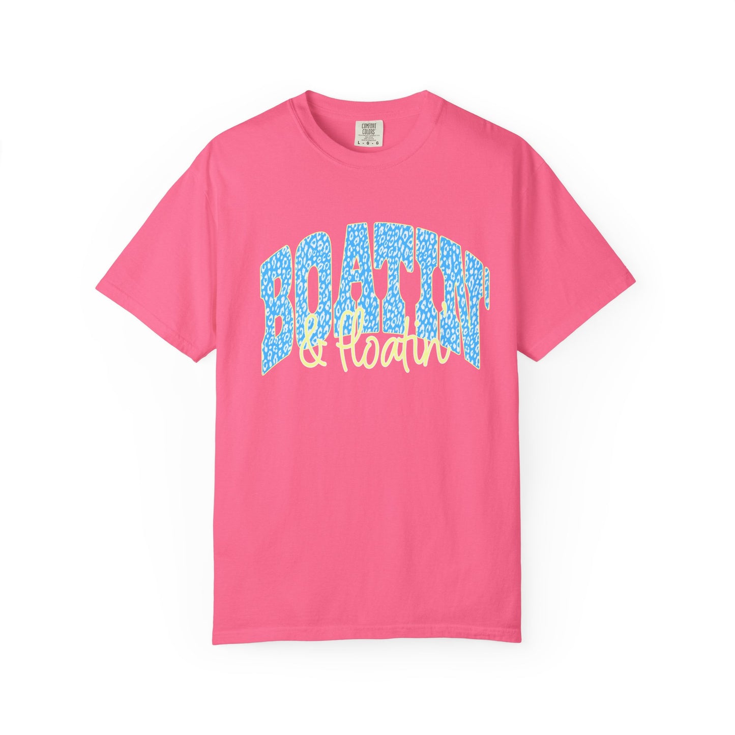 Boating Vibes T-Shirt — Retro Blue & Yellow Wave Graphic Tee