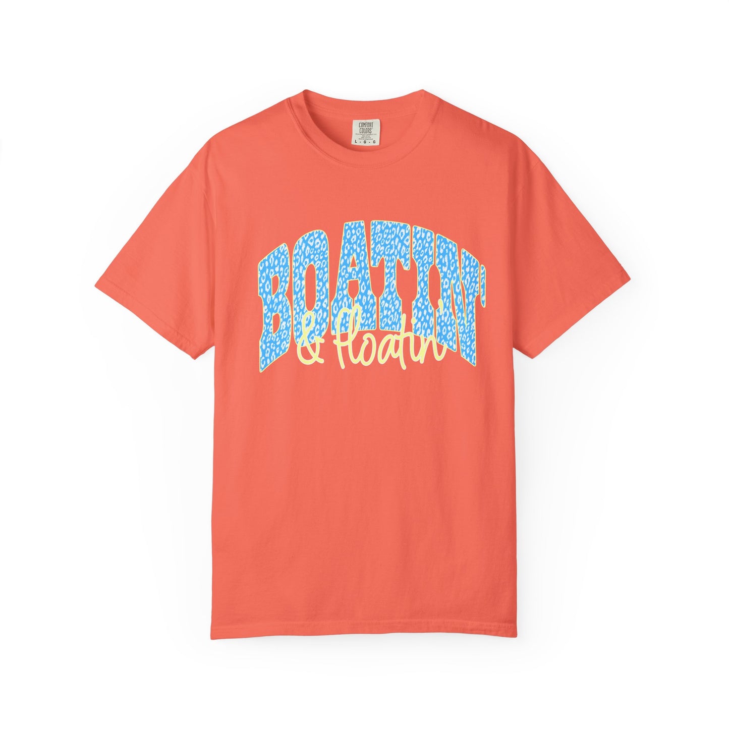 Boating Vibes T-Shirt — Retro Blue & Yellow Wave Graphic Tee