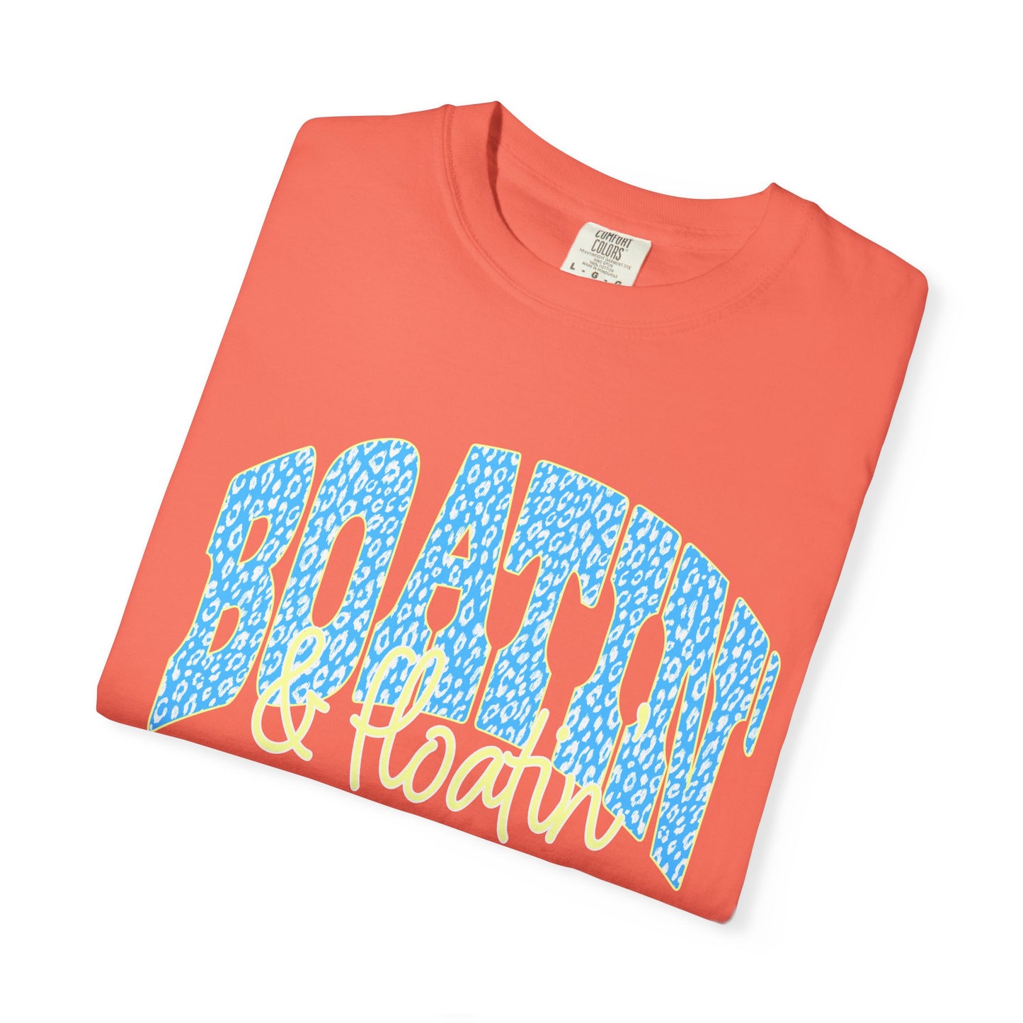 Boating Vibes T-Shirt — Retro Blue & Yellow Wave Graphic Tee