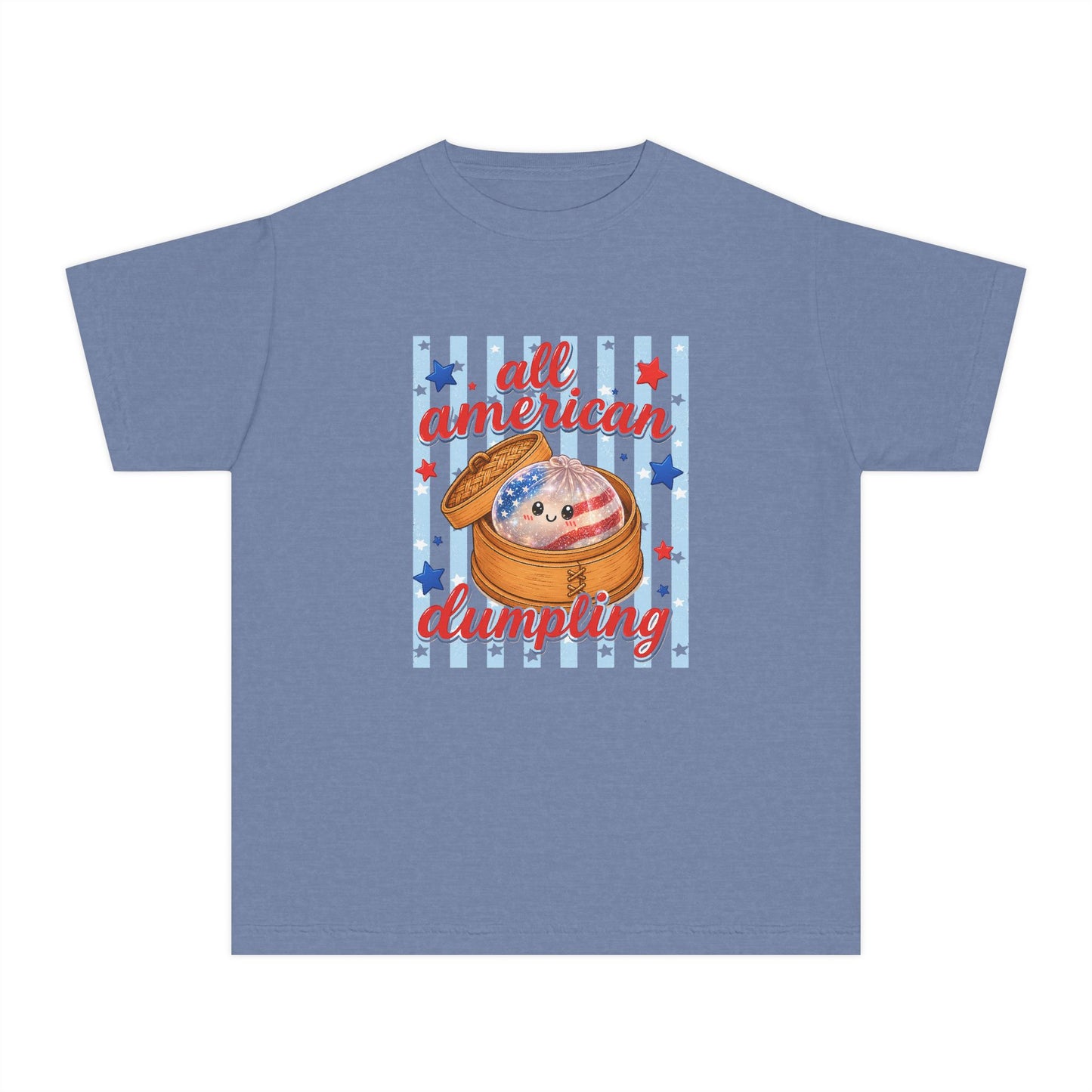 Youth Tee — "All American Dumpling" Patriotic Kids T-Shirt