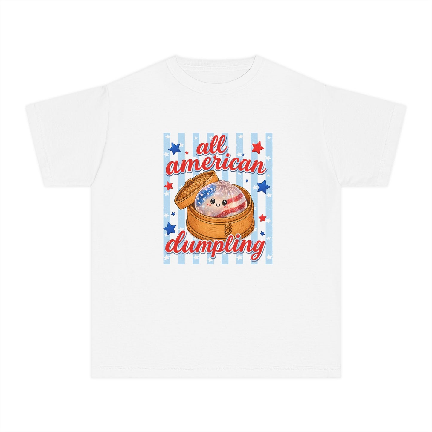 Youth Tee — "All American Dumpling" Patriotic Kids T-Shirt