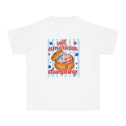 Youth Tee — "All American Dumpling" Patriotic Kids T-Shirt