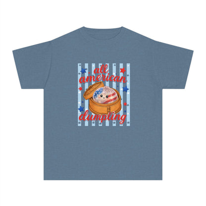 Youth Tee — "All American Dumpling" Patriotic Kids T-Shirt
