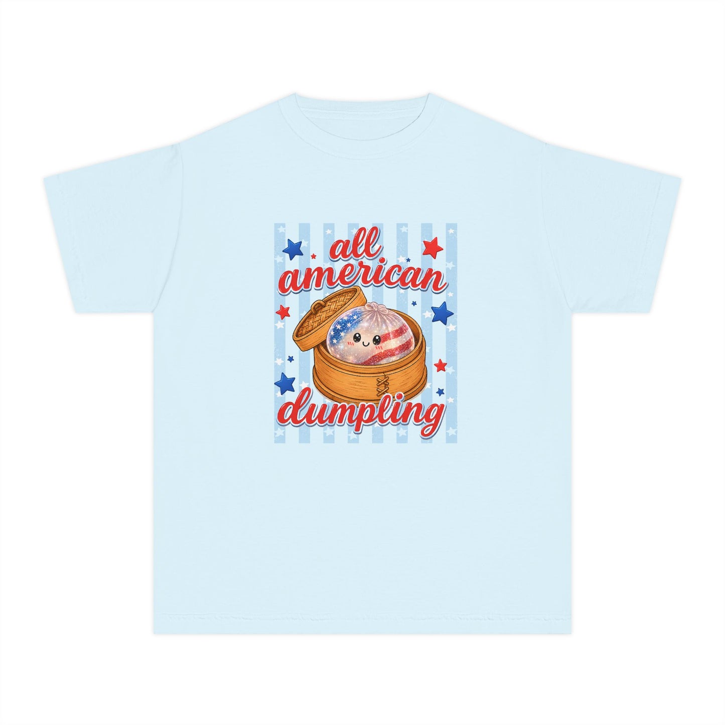 Youth Tee — "All American Dumpling" Patriotic Kids T-Shirt