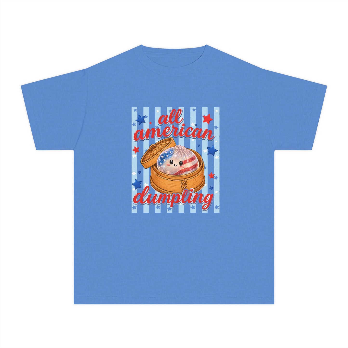 Youth Tee — "All American Dumpling" Patriotic Kids T-Shirt