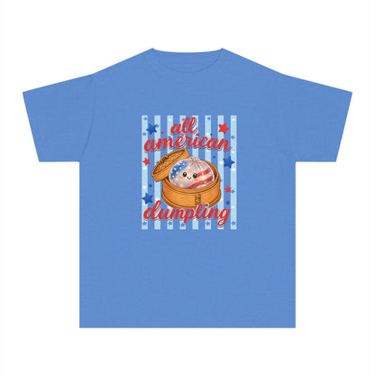 Youth Tee — "All American Dumpling" Patriotic Kids T-Shirt