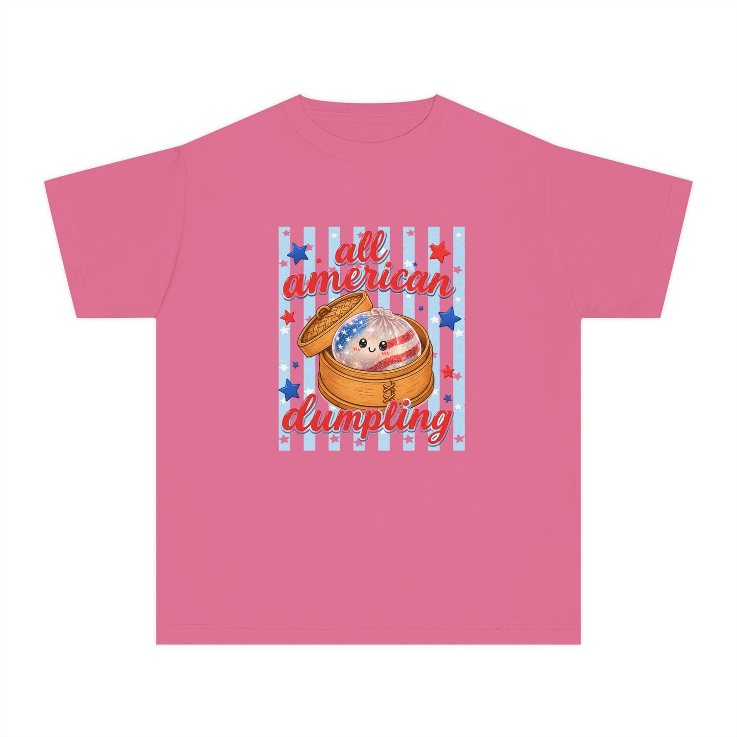 Youth Tee — "All American Dumpling" Patriotic Kids T-Shirt