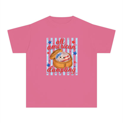 Youth Tee — "All American Dumpling" Patriotic Kids T-Shirt